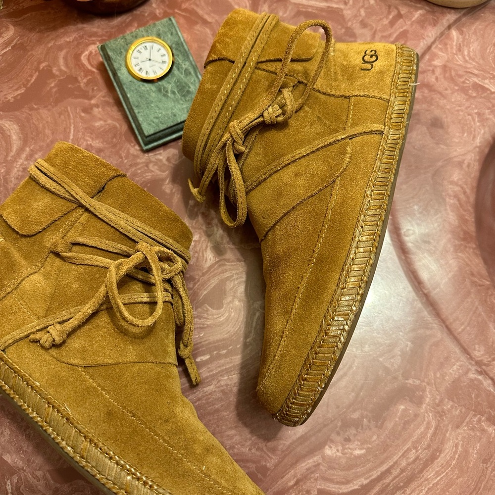 UGG    Chestnut Suede Ankle Boots